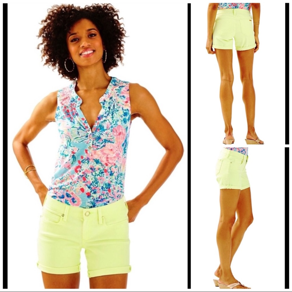 NWT Lilly Pulitzer South Ocean Jean Shorts 2